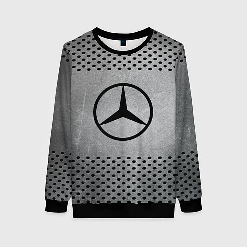 Женский свитшот Mercedes-Benz: Hardened Steel / 3D-Черный – фото 1