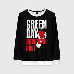 Свитшот женский Green Day: American Idiot, цвет: 3D-белый