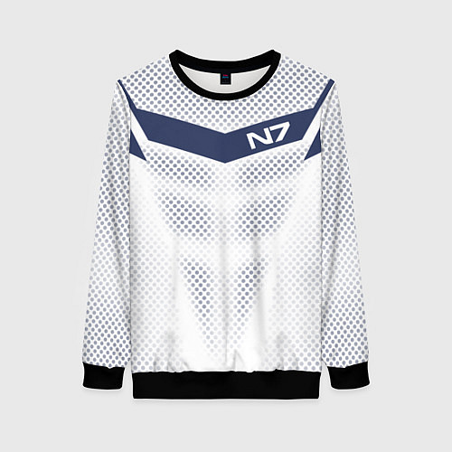 Женский свитшот N7: White Armor / 3D-Черный – фото 1