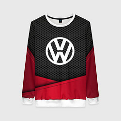 Свитшот женский Volkswagen: Grey Carbon, цвет: 3D-белый