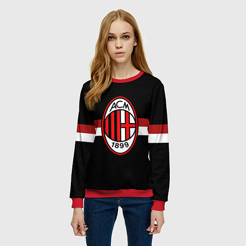 Женский свитшот AC Milan 1899 / 3D-Красный – фото 3