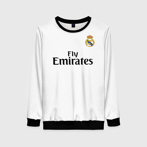 Женский свитшот FC Real Madrid: Ramos Home 18-19 / 3D-Черный – фото 1