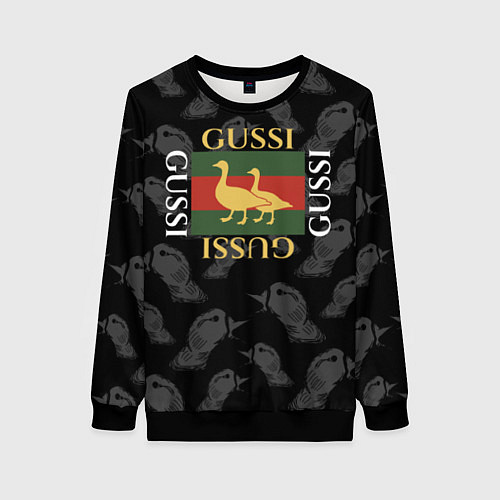 Женский свитшот GUSSI Style / 3D-Черный – фото 1