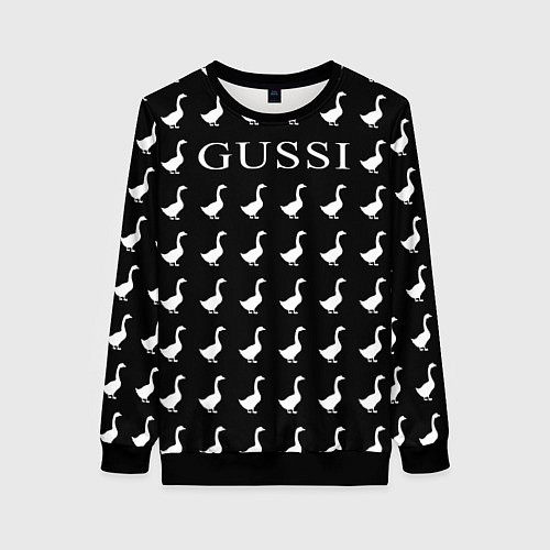 Женский свитшот GUSSI Black / 3D-Черный – фото 1