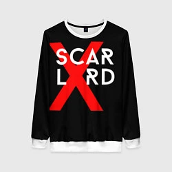 Свитшот женский Scarlxrd Logo, цвет: 3D-белый