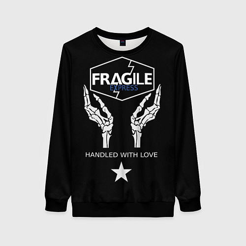 Женский свитшот Death Stranding: Fragile Express / 3D-Черный – фото 1