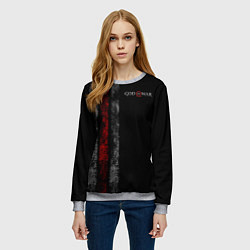 Свитшот женский God of War: Black Style, цвет: 3D-меланж — фото 2