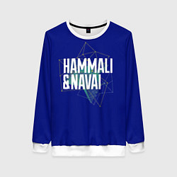 Свитшот женский HammAli & Navai: Geometry, цвет: 3D-белый