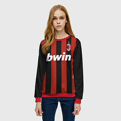 Свитшот женский AC Milan: Ronaldo Retro, цвет: 3D-красный — фото 2