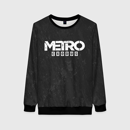 Женский свитшот Metro Exodus: Space Grey / 3D-Черный – фото 1