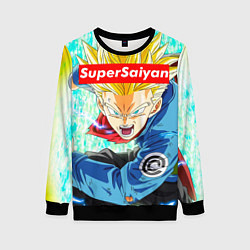 Свитшот женский DBZ: Super Saiyan, цвет: 3D-черный