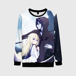 Свитшот женский Ангел кровопролития, цвет: 3D-черный