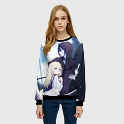 Свитшот женский Ангел кровопролития, цвет: 3D-черный — фото 2