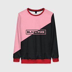 Свитшот женский Black Pink, цвет: 3D-красный