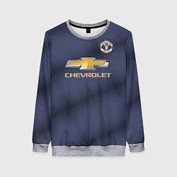 Свитшот женский Manchester United away 18-19, цвет: 3D-меланж