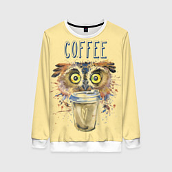 Женский свитшот Owls like coffee