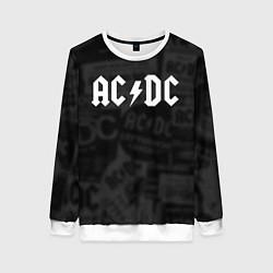 Свитшот женский AC/DC: Black Rock, цвет: 3D-белый