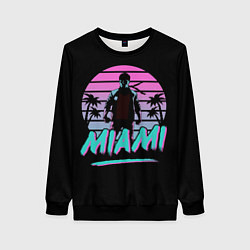 Свитшот женский Майами, цвет: 3D-черный