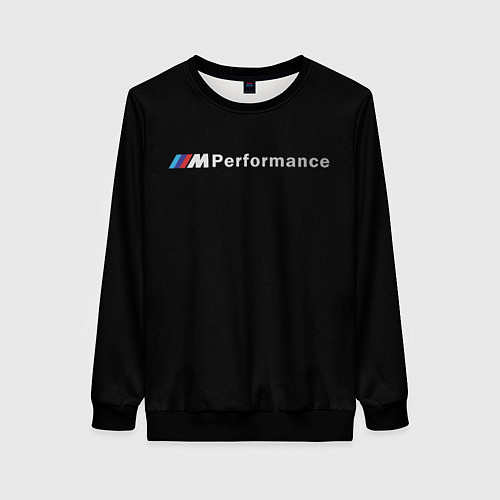 Женский свитшот BMW PERFORMANCE ЧЁРНЫЙ БМВ / 3D-Черный – фото 1