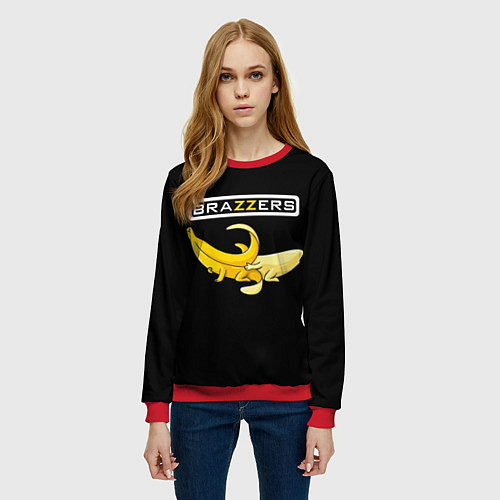 Женский свитшот Brazzers: Black Banana / 3D-Красный – фото 3