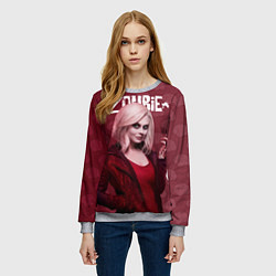Свитшот женский I-ZOMBIE, цвет: 3D-меланж — фото 2