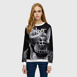 Свитшот женский Slipknot Death, цвет: 3D-белый — фото 2