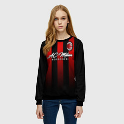 Свитшот женский AC Milan, цвет: 3D-черный — фото 2