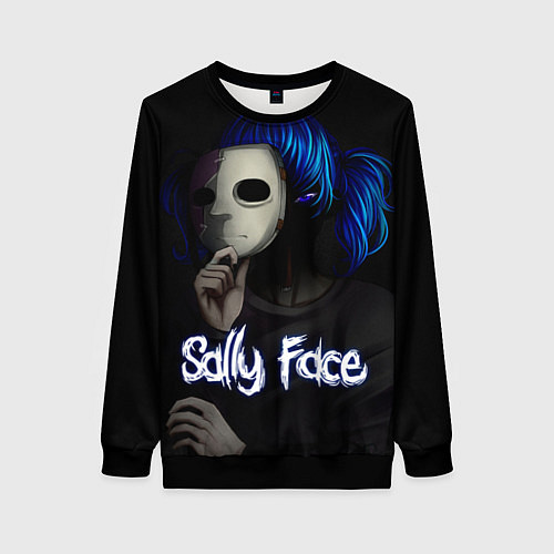 Женский свитшот Sally Face: Dark Mask / 3D-Черный – фото 1