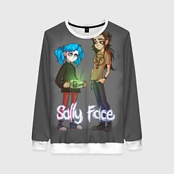 Свитшот женский Sally Face: Friends, цвет: 3D-белый