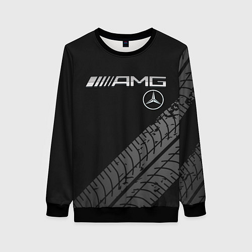 Женский свитшот Mercedes AMG: Street Racing / 3D-Черный – фото 1