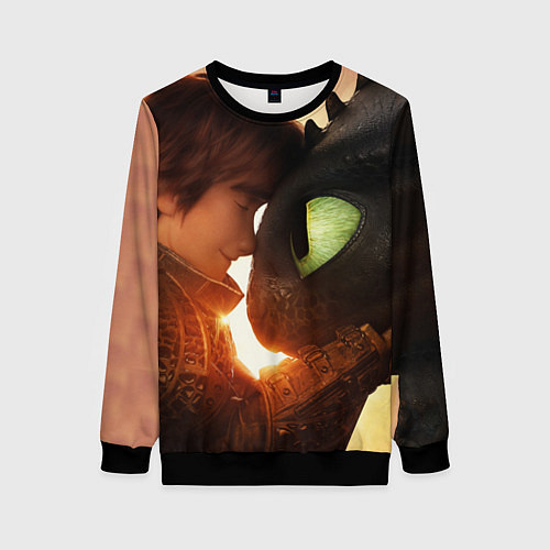 Женский свитшот Любовь фурии / 3D-Черный – фото 1