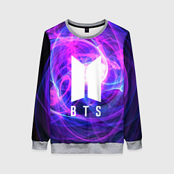 Свитшот женский BTS: Violet Neon, цвет: 3D-меланж