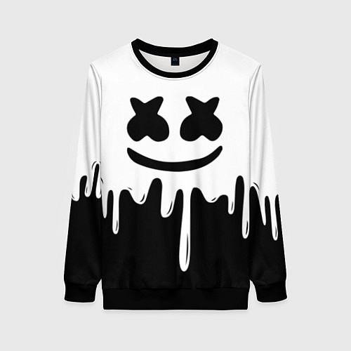 Женский свитшот MELLO BLACK x WHITE / 3D-Черный – фото 1