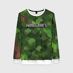 Свитшот женский MINECRAFT FOREST, цвет: 3D-белый