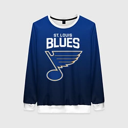 Свитшот женский St Louis Blues, цвет: 3D-белый