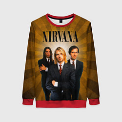 Свитшот женский Nirvana, цвет: 3D-красный