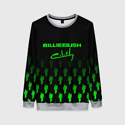 Женский свитшот Billie Eilish: Green & Black Autograph