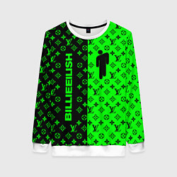 Свитшот женский BILLIE EILISH x LV Green, цвет: 3D-белый