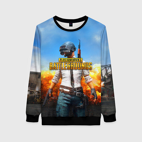 Женский свитшот PUBG / 3D-Черный – фото 1