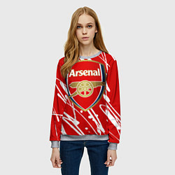 Свитшот женский Arsenal, цвет: 3D-меланж — фото 2