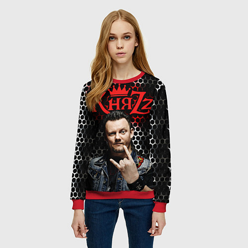 Женский свитшот Князь Анархия спина / 3D-Красный – фото 3