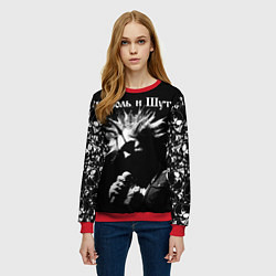Свитшот женский Король и Шут Анархия спина, цвет: 3D-красный — фото 2