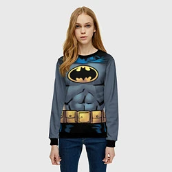 Свитшот женский Batman костюм, цвет: 3D-черный — фото 2