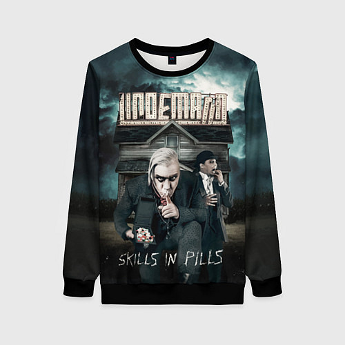 Женский свитшот LINDEMANN: Skills in Pills / 3D-Черный – фото 1