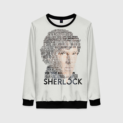 Женский свитшот Sherlock / 3D-Черный – фото 1