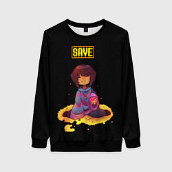 Свитшот женский UNDERTALE FRISK, цвет: 3D-черный