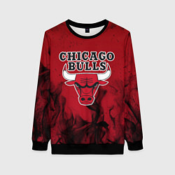 Свитшот женский CHICAGO BULLS, цвет: 3D-черный