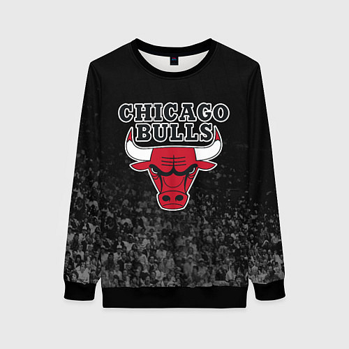 Женский свитшот CHICAGO BULLS / 3D-Черный – фото 1