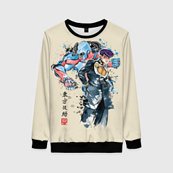 Свитшот женский Приключения ДжоДжо, цвет: 3D-черный