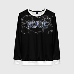 Свитшот женский ACDC, цвет: 3D-белый